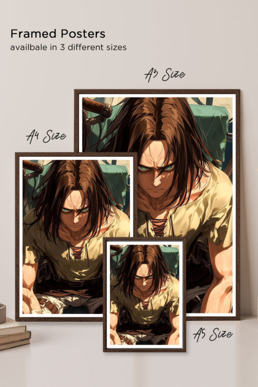 Eren Yeager Dead Look Anime Poster - Image 5