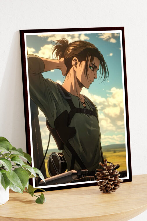 Eren Yeager Smart Boy Anime Poster - Image 4