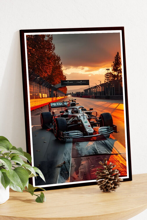 F1 Sunset Race Poster Cars Collection - Image 4