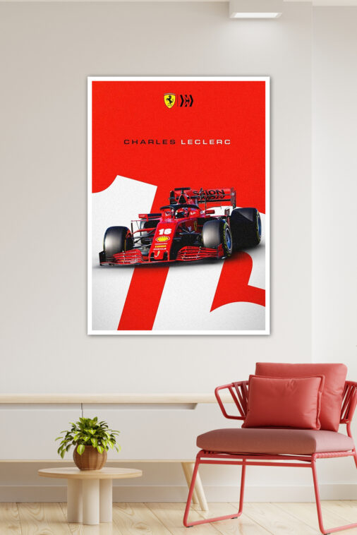 Ferrari Charles Lecrec Poster Cars Collection - Image 3