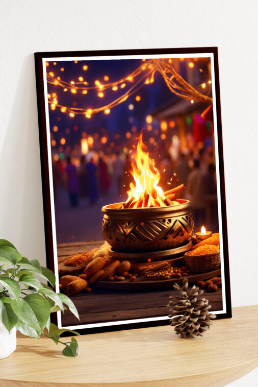 Festival Celebration For Providing Light And Warmth With Lohri Cultural Poster - Image 4
