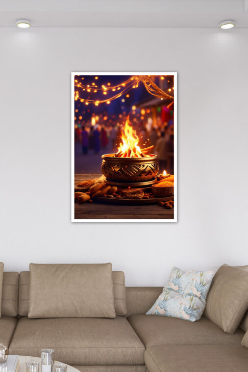 Festival Celebration For Providing Light And Warmth With Lohri Cultural Poster - Image 6