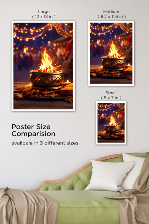 Festival Celebration For Providing Light And Warmth With Lohri Cultural Poster - Image 7