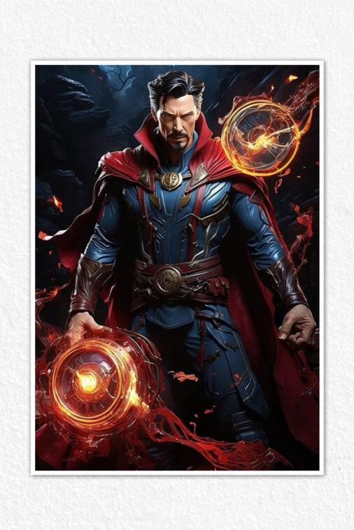 Fire Sling Ring Power Doctor Strange Poster Marvel Superheroes