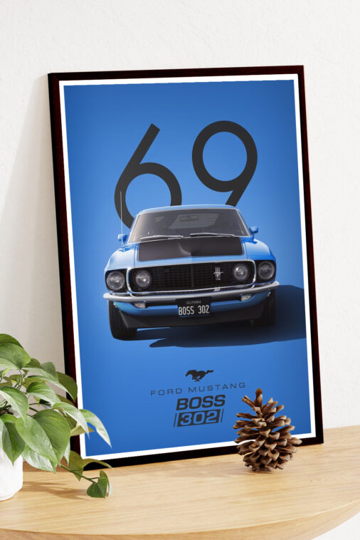 Ford Mustang Boss 302 Poster Cars Collection - Image 4