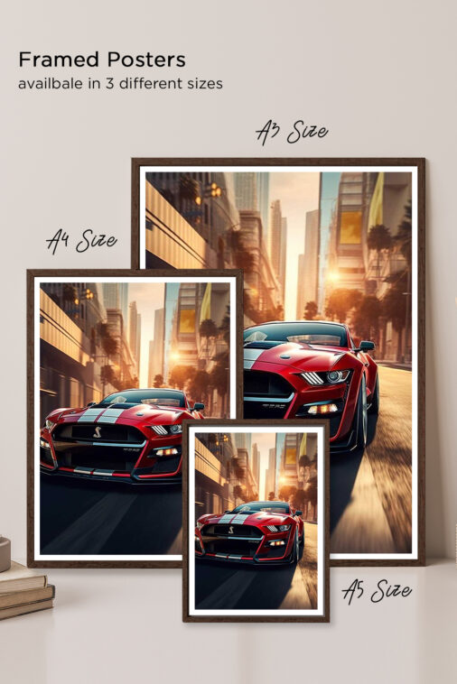Ford Mustang Shelby GT500 Poster Cars Collection - Image 5