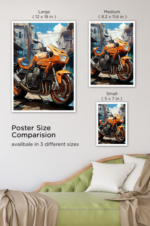 Futurustic Motorcycle Poster Bikes Collection - Image 7