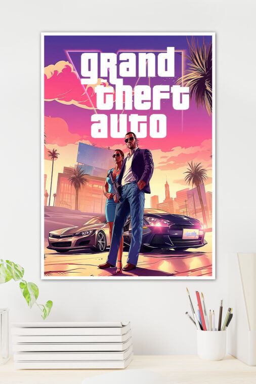 Grand Theft Auto Game Poster - Image 2