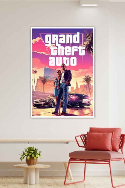 Grand Theft Auto Game Poster - Image 3