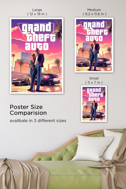 Grand Theft Auto Game Poster - Image 7