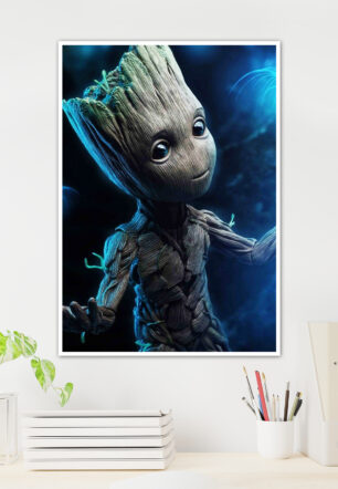 Groot Blu Light Poster Marvel Collection - Image 2