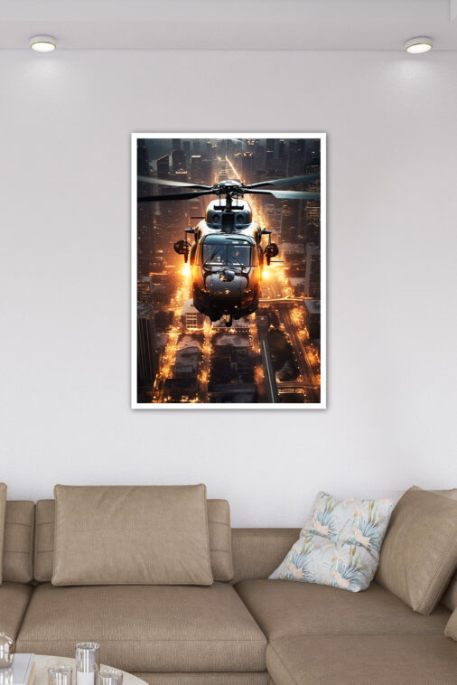 Heavy Firing High Fly War Chopper Warcraft Poster Collection - Image 7