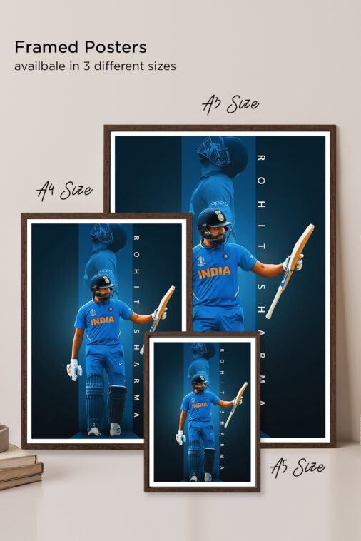 Hitman Rohit Sharma Cricket Sports Poster Collection - Image 5