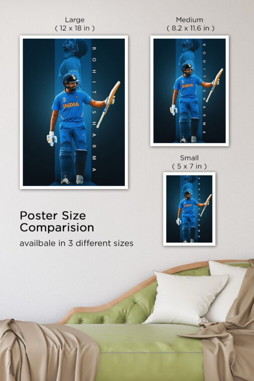 Hitman Rohit Sharma Cricket Sports Poster Collection - Image 7