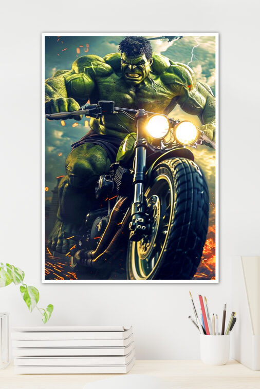 Hulk Motorbike Ride Poster Marvel Collection - Image 2