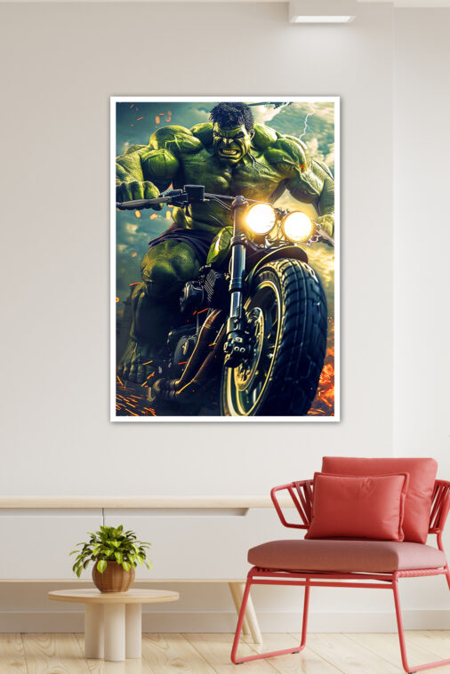 Hulk Motorbike Ride Poster Marvel Collection - Image 3