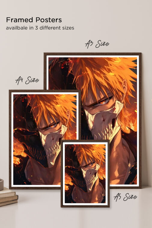 Ichigo Kurosaki Hollow Mask Close-up Anime Poster - Image 5