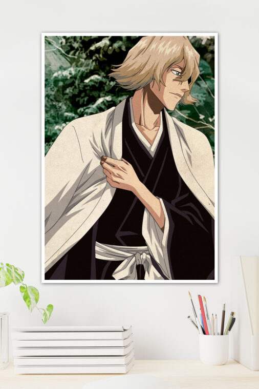 Ichigo Kurosaki Hollow Mask Flames Anime Poster - Image 3
