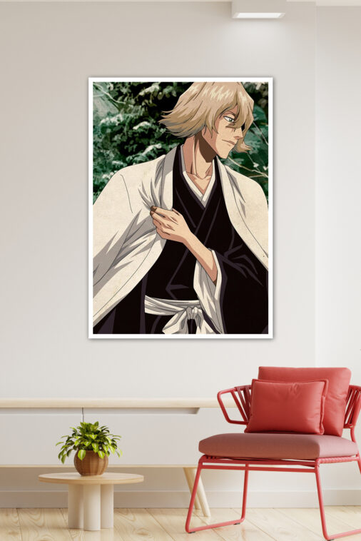 Ichigo Kurosaki Hollow Mask Flames Anime Poster - Image 4
