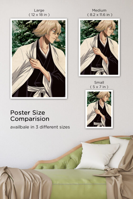 Ichigo Kurosaki Hollow Mask Flames Anime Poster - Image 8