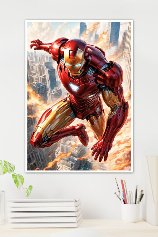 Iron Man Comic Art Poster Marvel Collection - Image 3