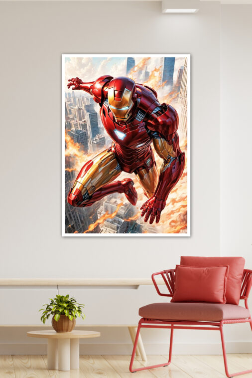 Iron Man Comic Art Poster Marvel Collection - Image 4