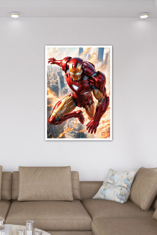 Iron Man Comic Art Poster Marvel Collection - Image 7