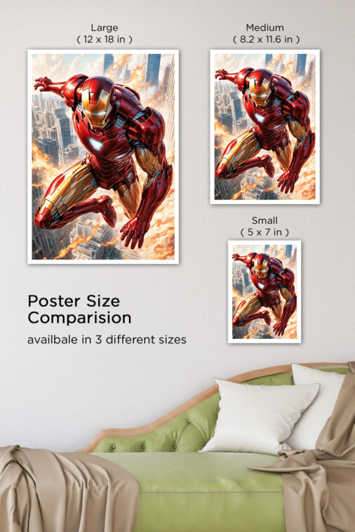 Iron Man Comic Art Poster Marvel Collection - Image 8