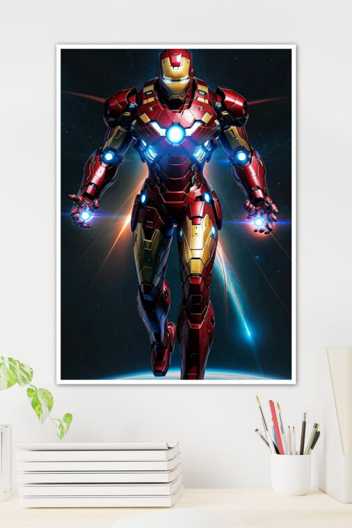 Iron Man Space Armor Poster Marvel Collection - Image 2