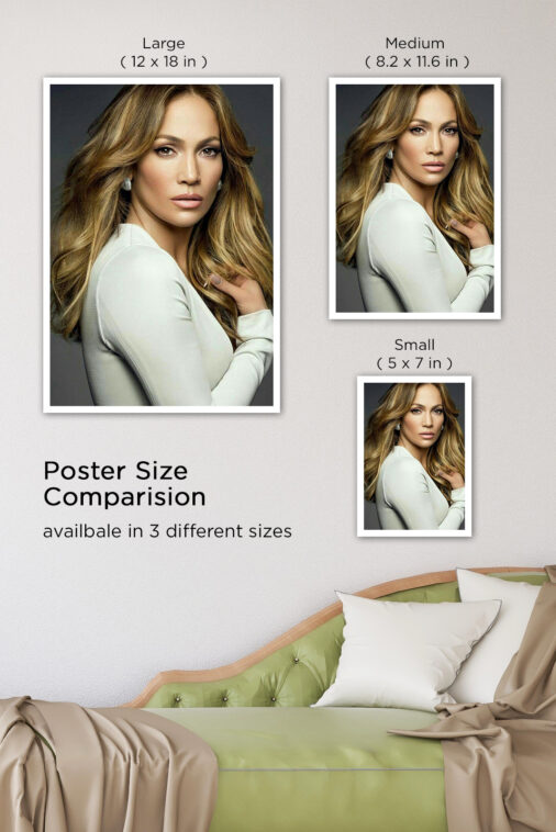 Jennifer Lopez Portrait Music Poster - Image 7