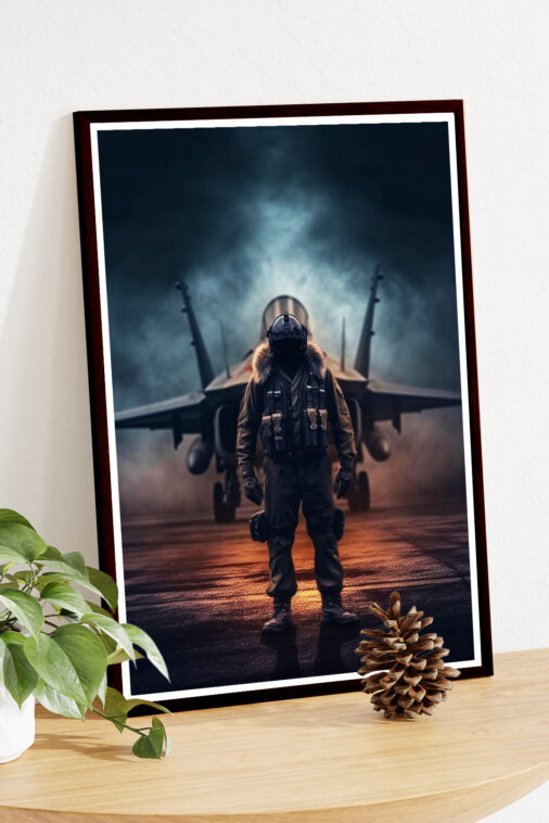 Jet Fighter Pilot Ready For Battle Warcraft Poster Collection - Image 5