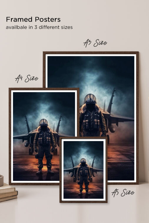 Jet Fighter Pilot Ready For Battle Warcraft Poster Collection - Image 6