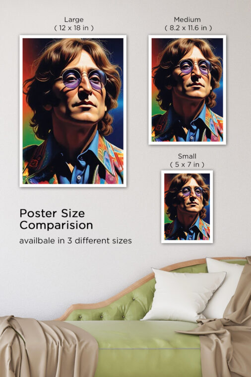 John Lennon The Beatles Music Poster - Image 8