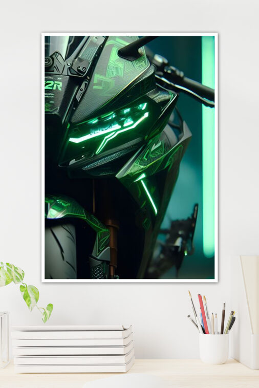 Kawasaki Ninja H2R Poster Bikes Collection - Image 2