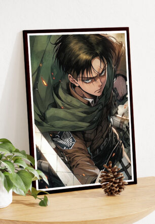 Levi Ackerman Field Warrior Anime Poster - Image 5