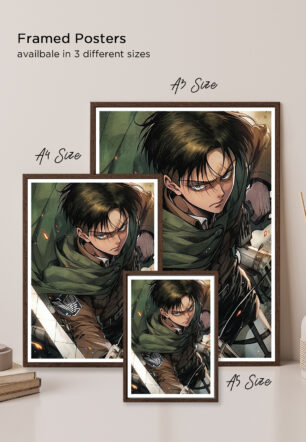 Levi Ackerman Field Warrior Anime Poster - Image 6