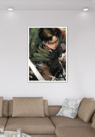 Levi Ackerman Field Warrior Anime Poster - Image 7