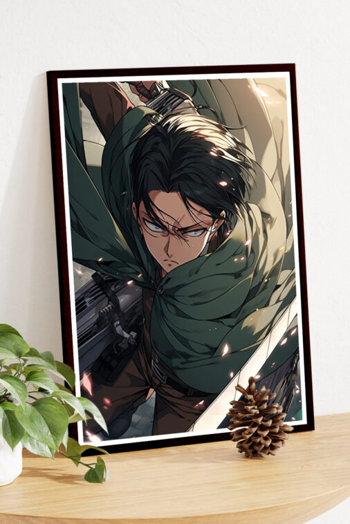 Levi Ackerman Warrior Ready Anime Poster - Image 4