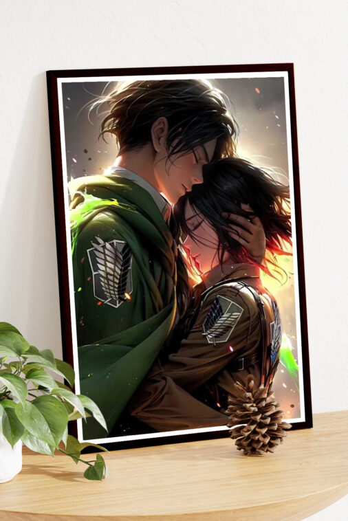 Levi And Mikasa Love Anime Poster - Image 4