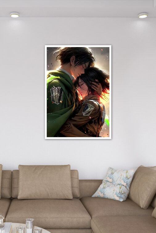 Levi And Mikasa Love Anime Poster - Image 6