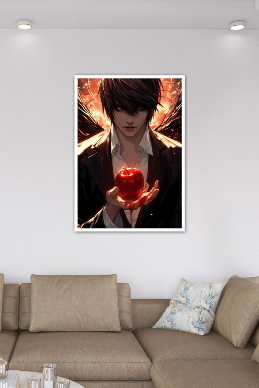 Light Yagami Blood Apple Poster Death Note - Image 6