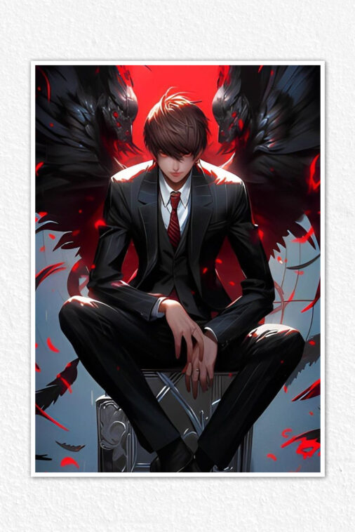 Light Yagami Ryuk Demon Poster Death Note