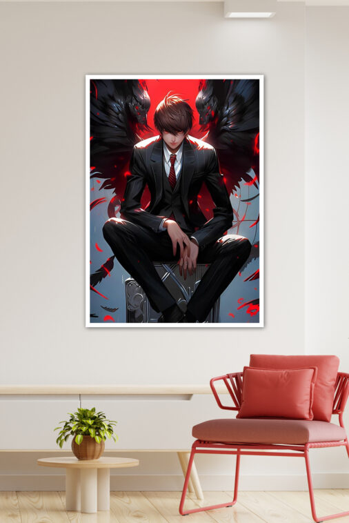 Light Yagami Ryuk Demon Poster Death Note - Image 3