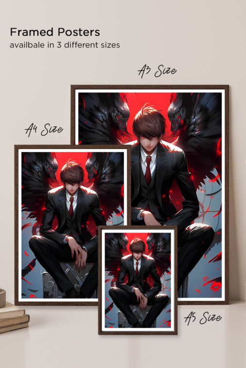 Light Yagami Ryuk Demon Poster Death Note - Image 5