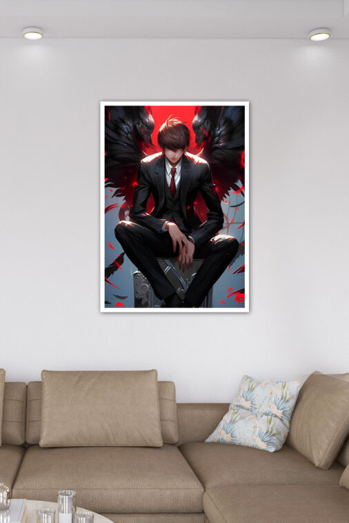 Light Yagami Ryuk Demon Poster Death Note - Image 6