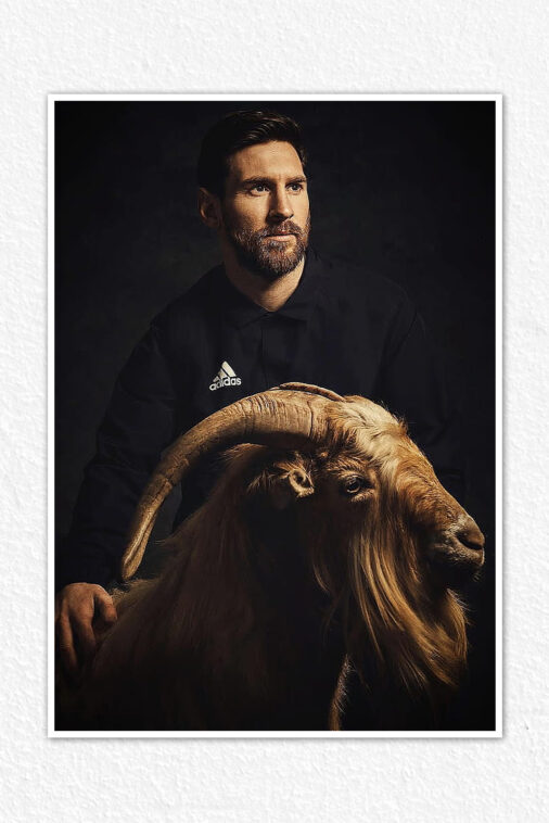 Lionel Messi The Goat Football Sports Poster Collection
