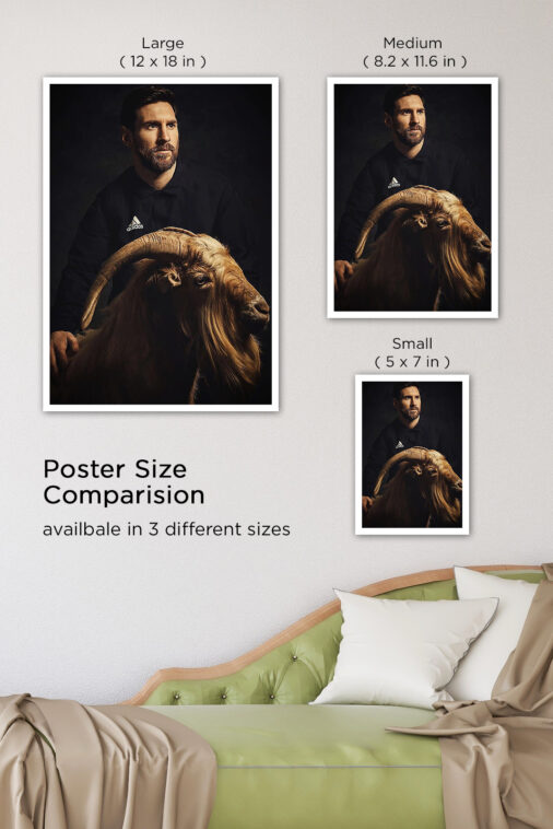 Lionel Messi The Goat Football Sports Poster Collection - Image 7