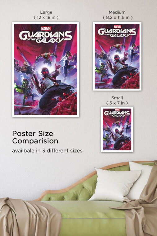 Marvels Guardians Of The Galaxy Game Poster Star Lord Team - Image 7