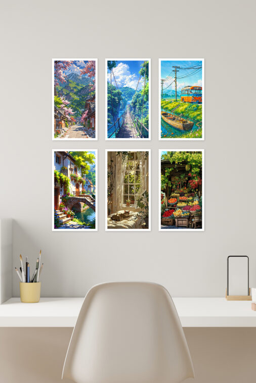 Middle Of Beauty Nature Anime Background Poster - Image 2