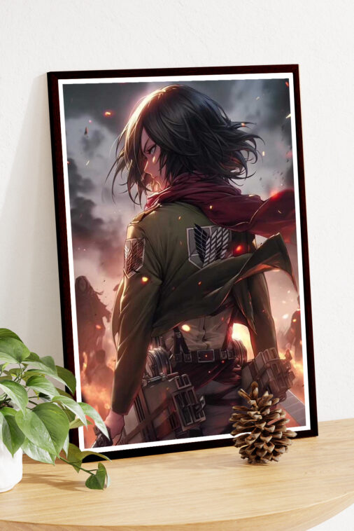 Mikasa Ackerman Unmatchable Beauty Anime Poster - Image 4